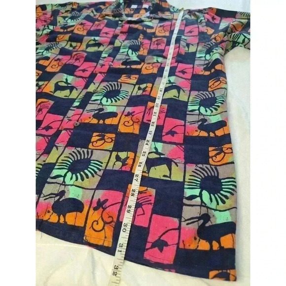 Vintage ST DURAND‎ 70s Rayon Hawaiian Camp Shirt Size Medium - Picture 4 of 5